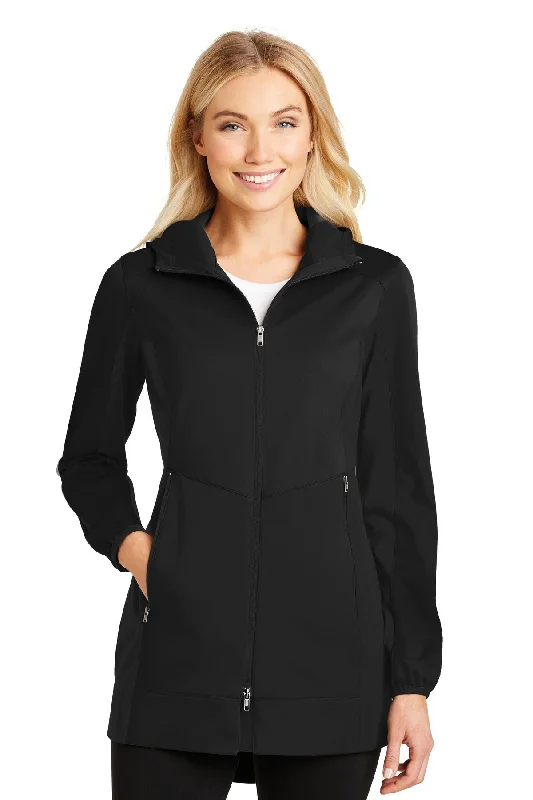 Port Authority® Ladies Active Hooded Soft Shell Jacket. L719 Fashionable Sweatshirts for Women