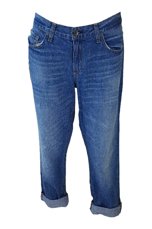 RAG & BONE Stonewashed Boyfriend Jeans Blue Barnsley (W 31)