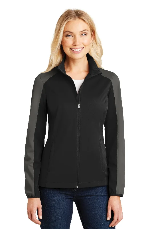 Port Authority® Ladies Active Colorblock Soft Shell Jacket. L718 Zip-up Hoodie for Women