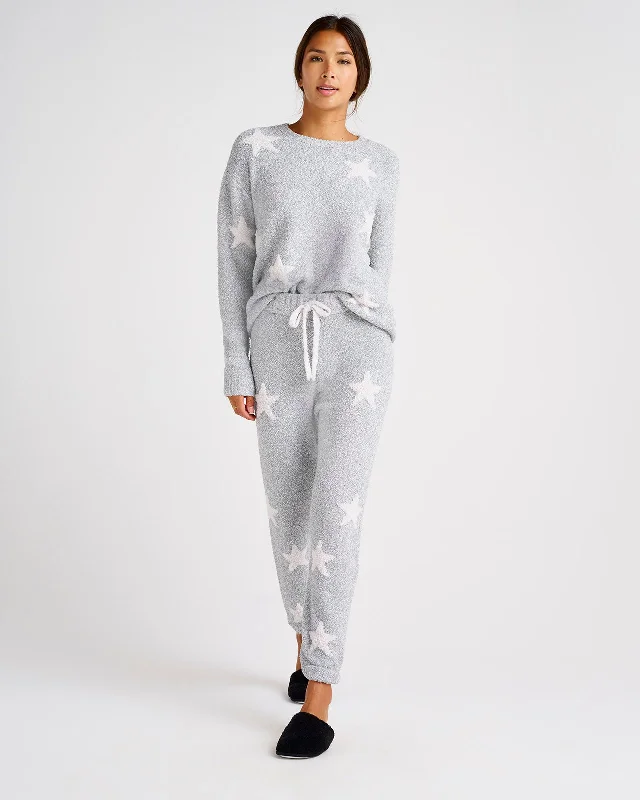 Fuzzy Star Sweater PJ Set Expensive pajama sets