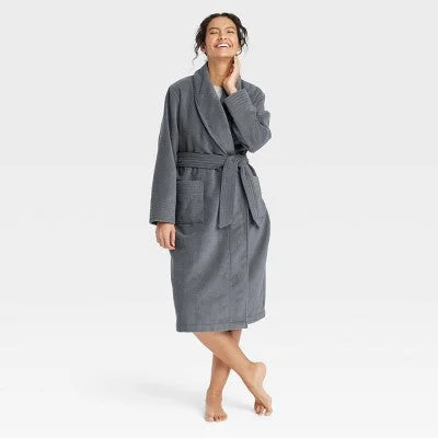 New - Women's Terry Robe - Auden Dark Gray XS/S Target pajama sets