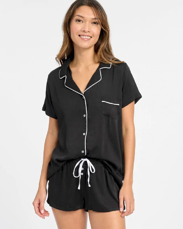 Woven PJ Short Set Discounted pajama sets