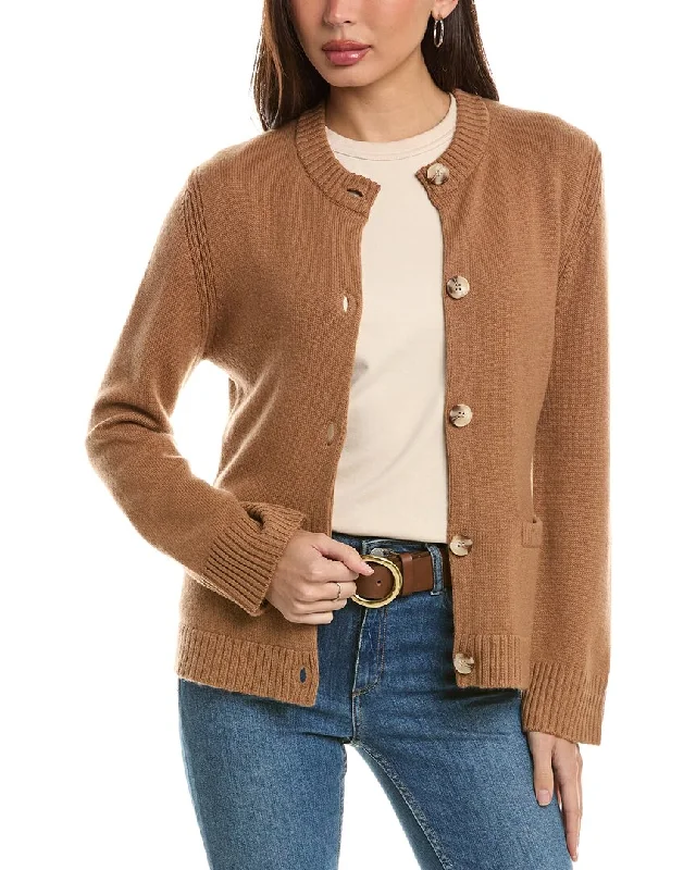 Hannah Rose Wool & Cashmere-Blend Cardigan Cozy knit sweaters for winter