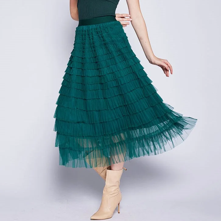 Tulle Layered Skirt Floral unclassified skirts