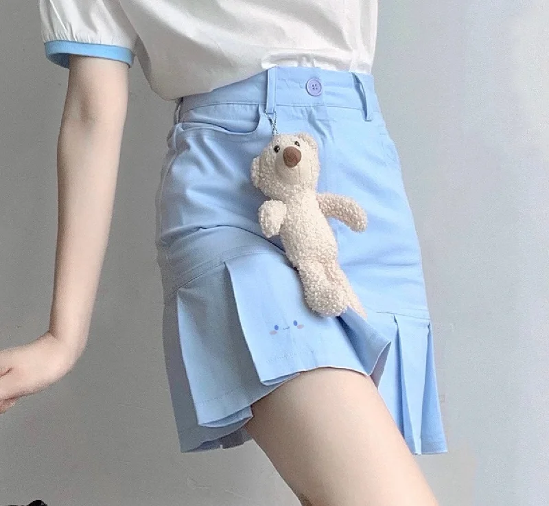 Light blue high waist skirt by6410 Pastel unclassified skirts