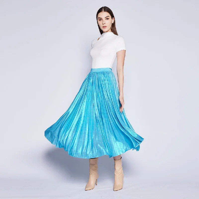 Shinning Pleated Skirt Minimalist unclassified skirts