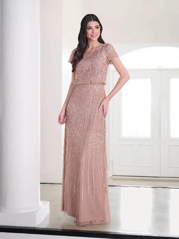 Adrianna Papell Platinum 40461 - Beaded Long Dress Best maxi dresses for elegant looks