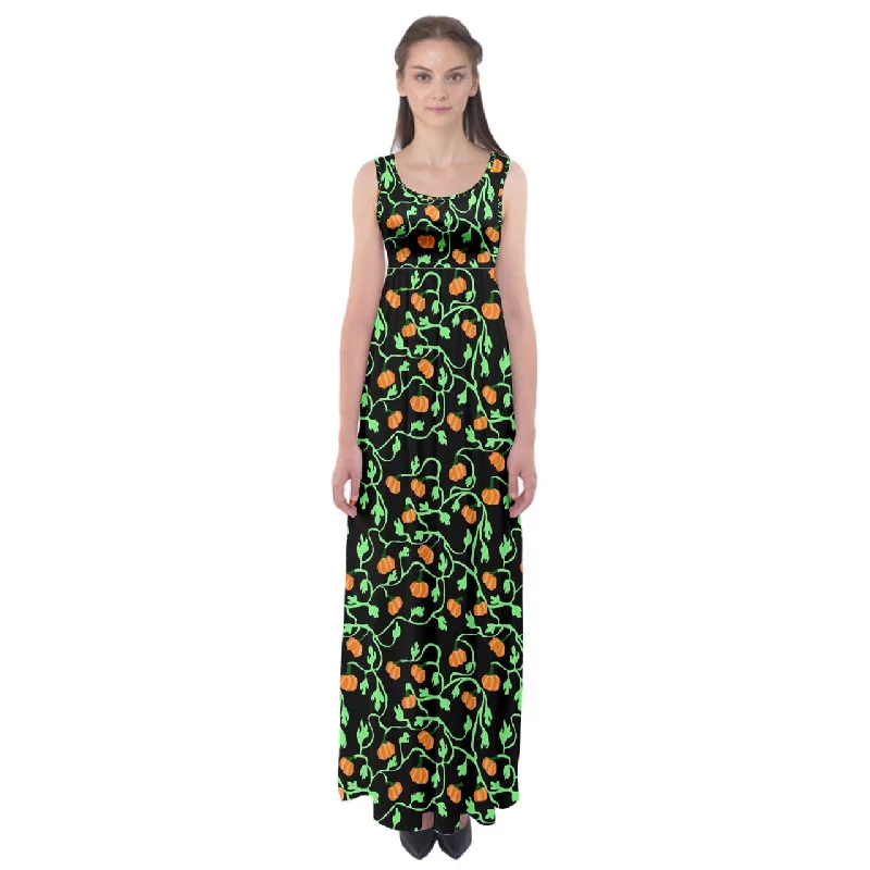 Pumpkin Vines Empire Waist Maxi Dress Best maxi dresses for curvy figures