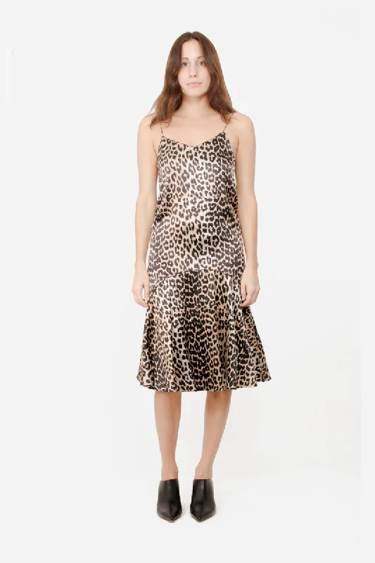 DUFONT LEOPARD PRINT DRESS Brunch floral dresses