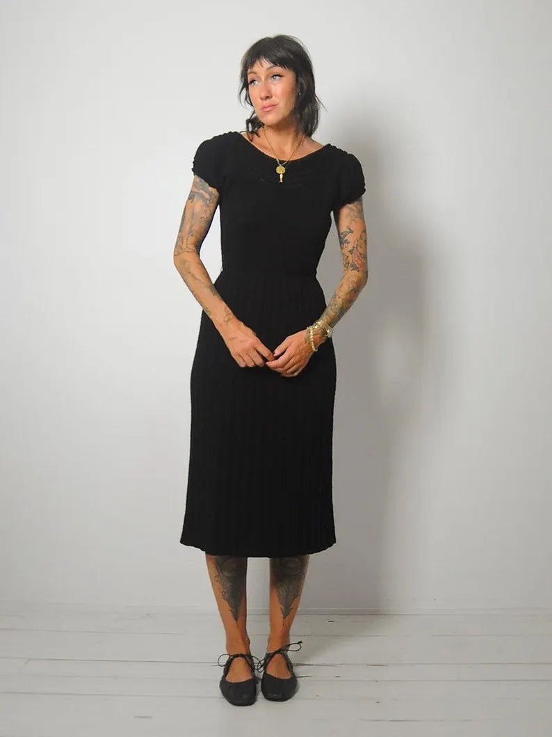 1960's Marcella Knit Dress Best-selling unclassified dresses