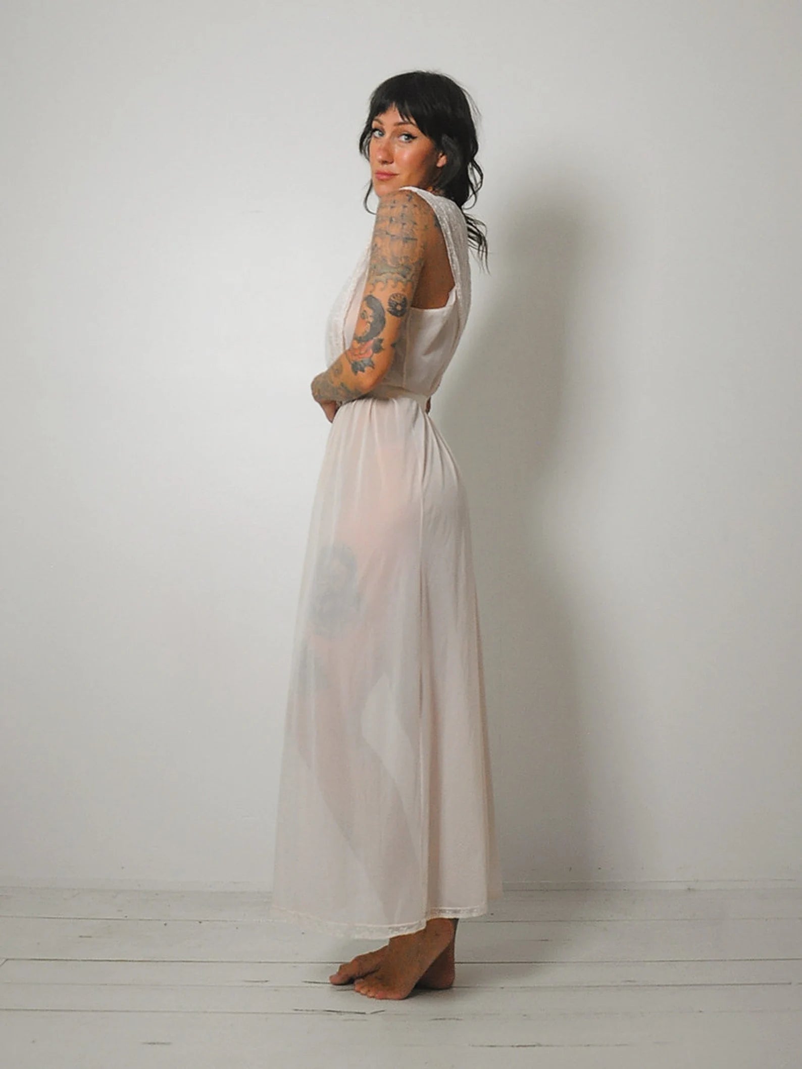 1960's Powder Pink Slip Dress Budget-friendly unclassified dresses