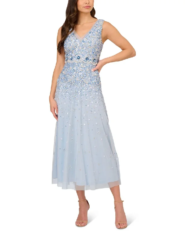 Adrianna Papell Beaded Ankle Dress Discounted unclassified dresses