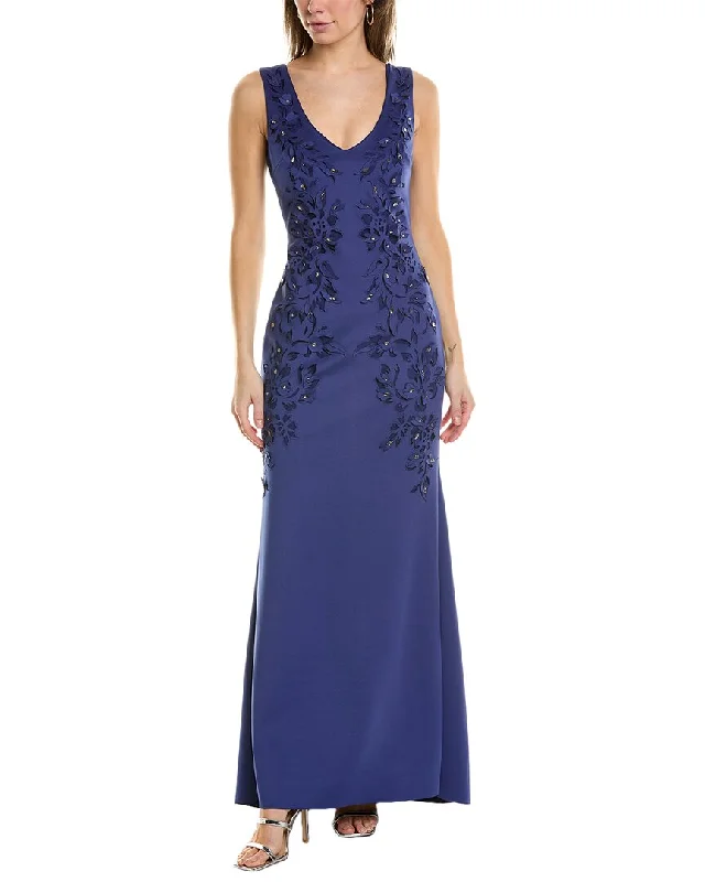 Badgley Mischka Laser Cut Gown Travel unclassified dresses