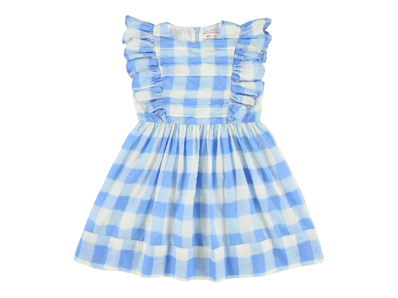 BLUE CHECKER BREEZE DRESS Party unclassified dresses