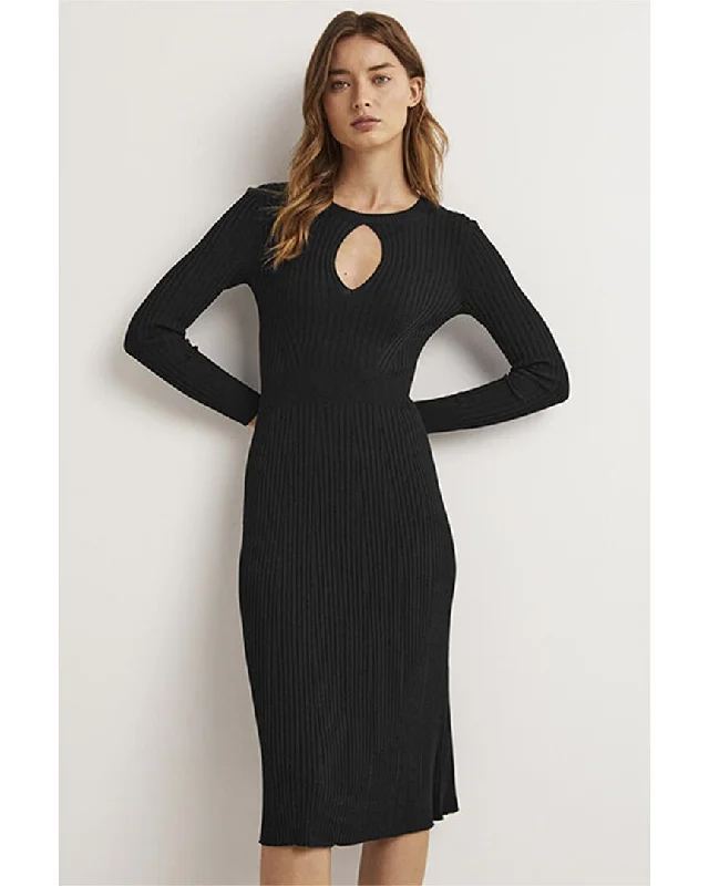 Boden Ribbed Cut Out Dress A-line unclassified dresses