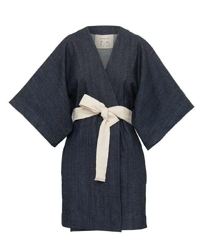 BON ODORI DRESS- NAVY Long sleeve unclassified dresses