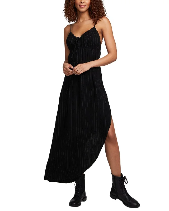 Chaser Beverly Pinstripe Shirley Linen-Blend Slip Dress Casual unclassified dresses