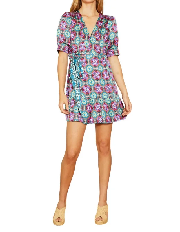 Clementine Reversible Dress In Kaleidoscope Batik Flowy unclassified dresses