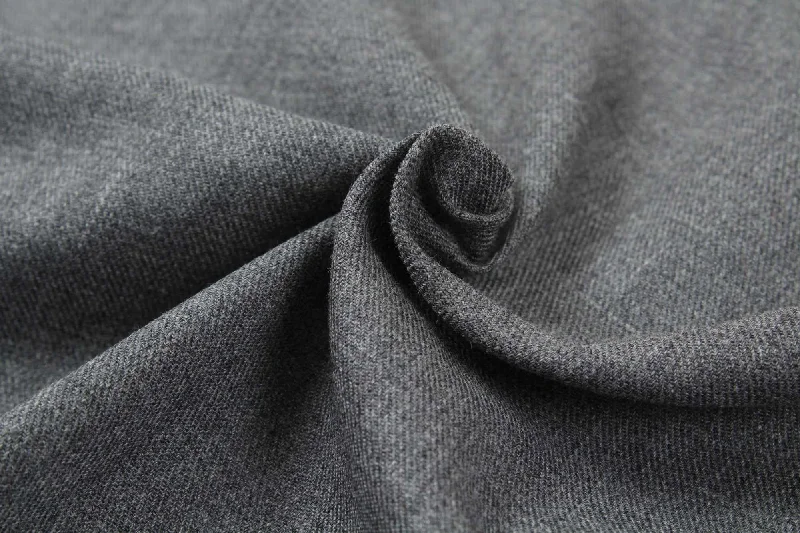 Cotton Flannel - Medium Grey Melange and Navy Lightweight unclassified dresses