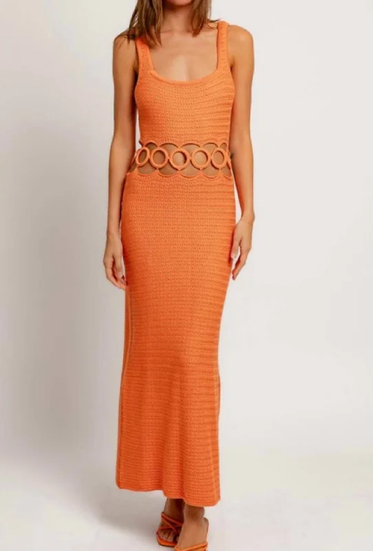 Crochet Dress In Orange Formal unclassified dresses