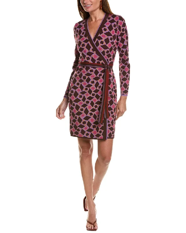 Diane von Furstenberg Edwina Wrap Dress Long sleeve unclassified dresses