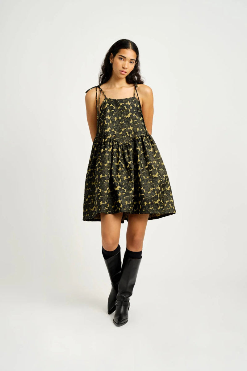 Eliza Faulkner Amy Dress (Yellow Jacquard) Holiday unclassified dresses