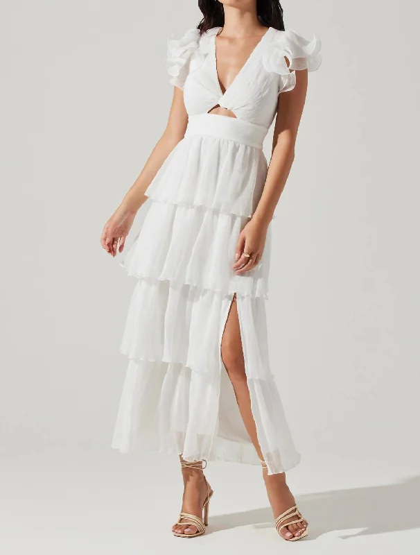 Emporia Dress In White High-low unclassified dresses