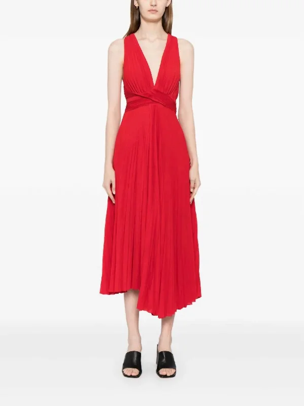 Everly Dress In Rouge Mesh unclassified dresses