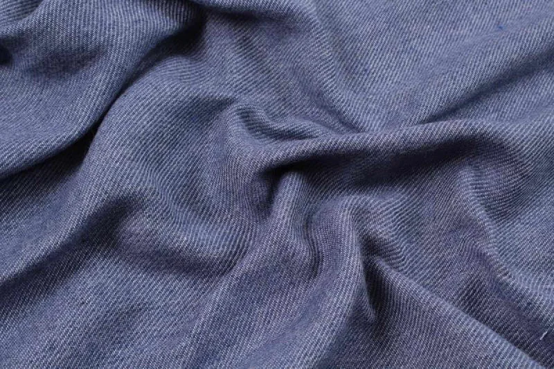 Extra Soft Cotton Double Face Twill - Blue/Grey Fall unclassified dresses