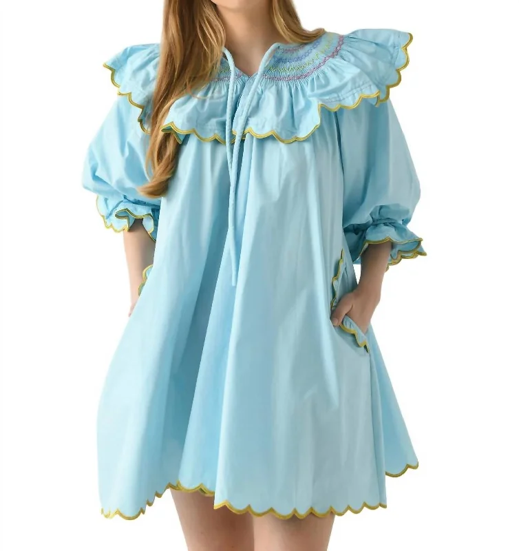 Fiji Dress In Light Blue Comfortable unclassified dresses