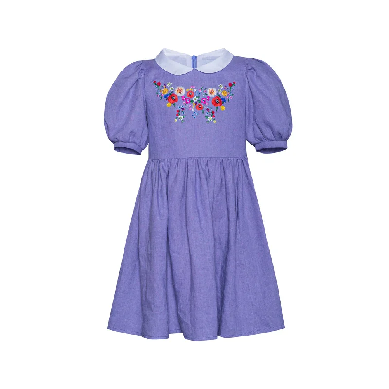 FORGETMENOT VIOLET LINEN DRESS Soft fabric unclassified dresses