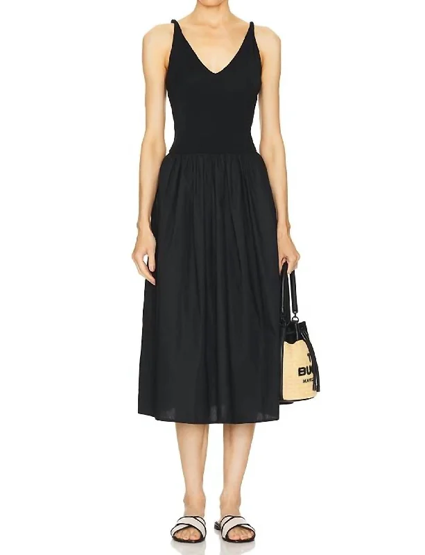 Franca Dress In Black Velvet unclassified dresses