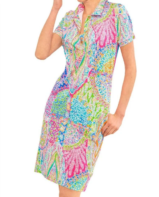 Grand Bazaar Serve It Up Dress In Brights Winter unclassified dresses