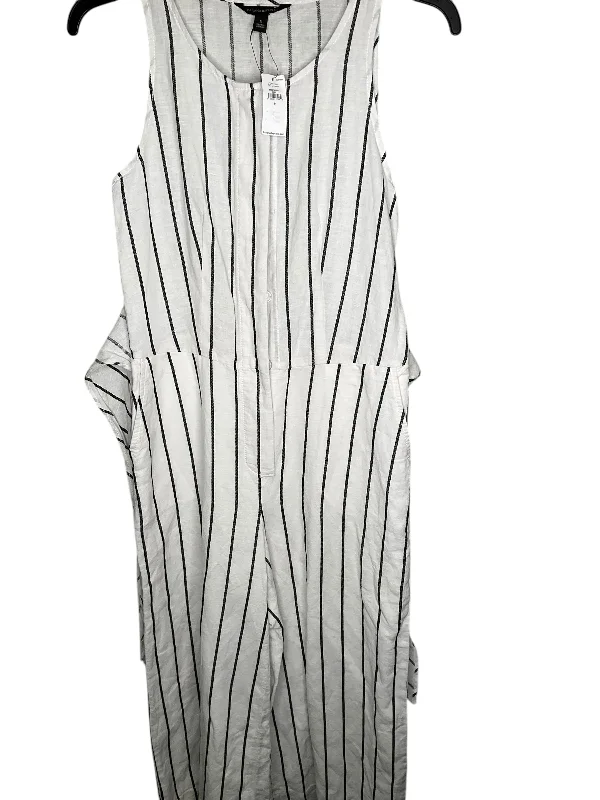 Jumpsuit By Banana Republic In Striped Pattern, Size: 0 Long unclassified dresses