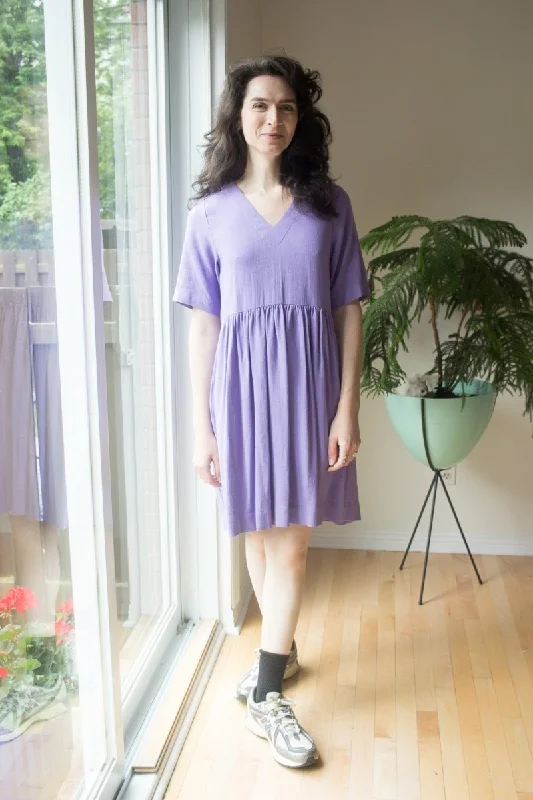 Birds of North America Kiskadee Dress - Lilac (Online Exlcusive) Stretchy unclassified dresses