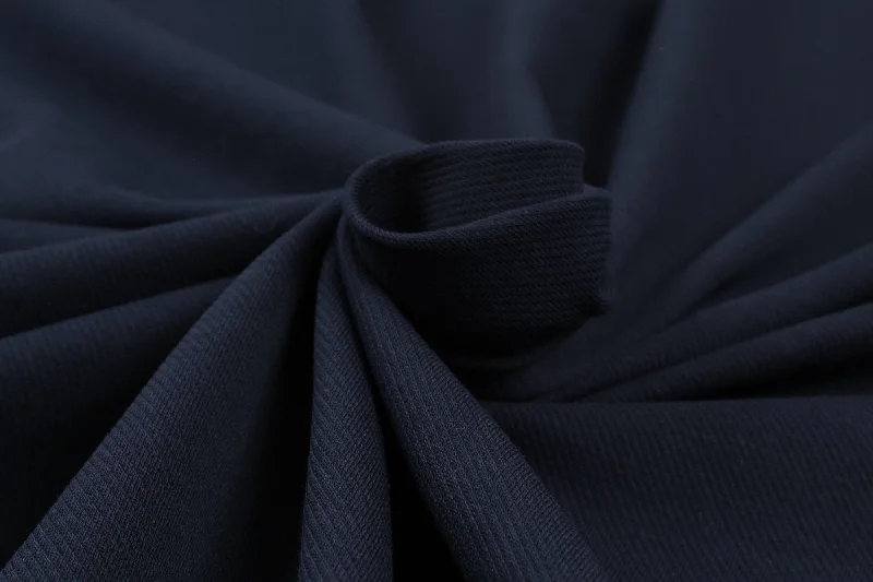 Knitted Cotton Twill - Navy Spring unclassified dresses