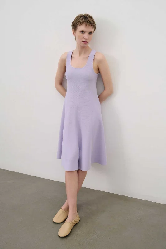 Lilac Knitwear Dress with Thick Strap Wedding guest unclassified dresses