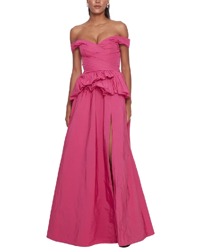 Marchesa Notte Off-Shoulder Taffeta Ballgown Elegant evening unclassified dresses