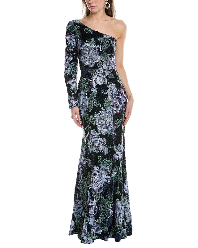 Marchesa Notte One-Shoulder Gown Chic unclassified dresses