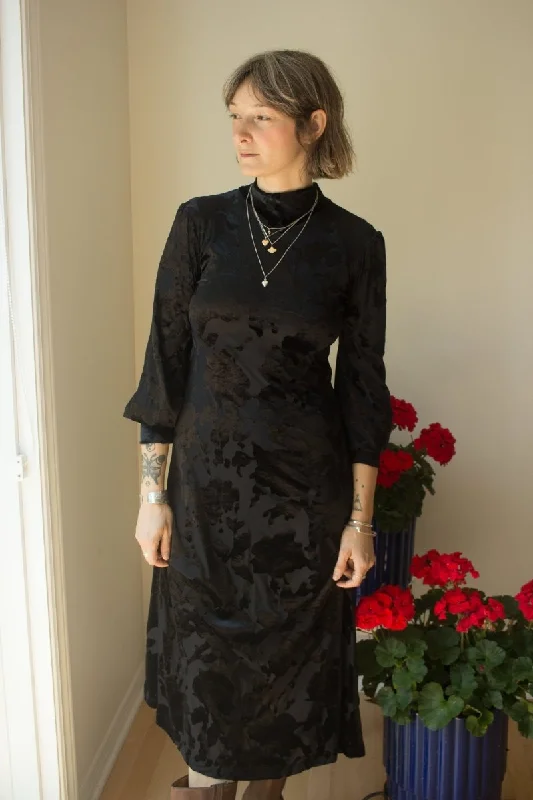 Marigold Kate Dress (Black Velvet) A-line unclassified dresses