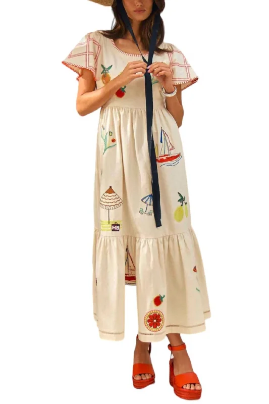 Marley Dress In Summer Embroidery Cotton unclassified dresses