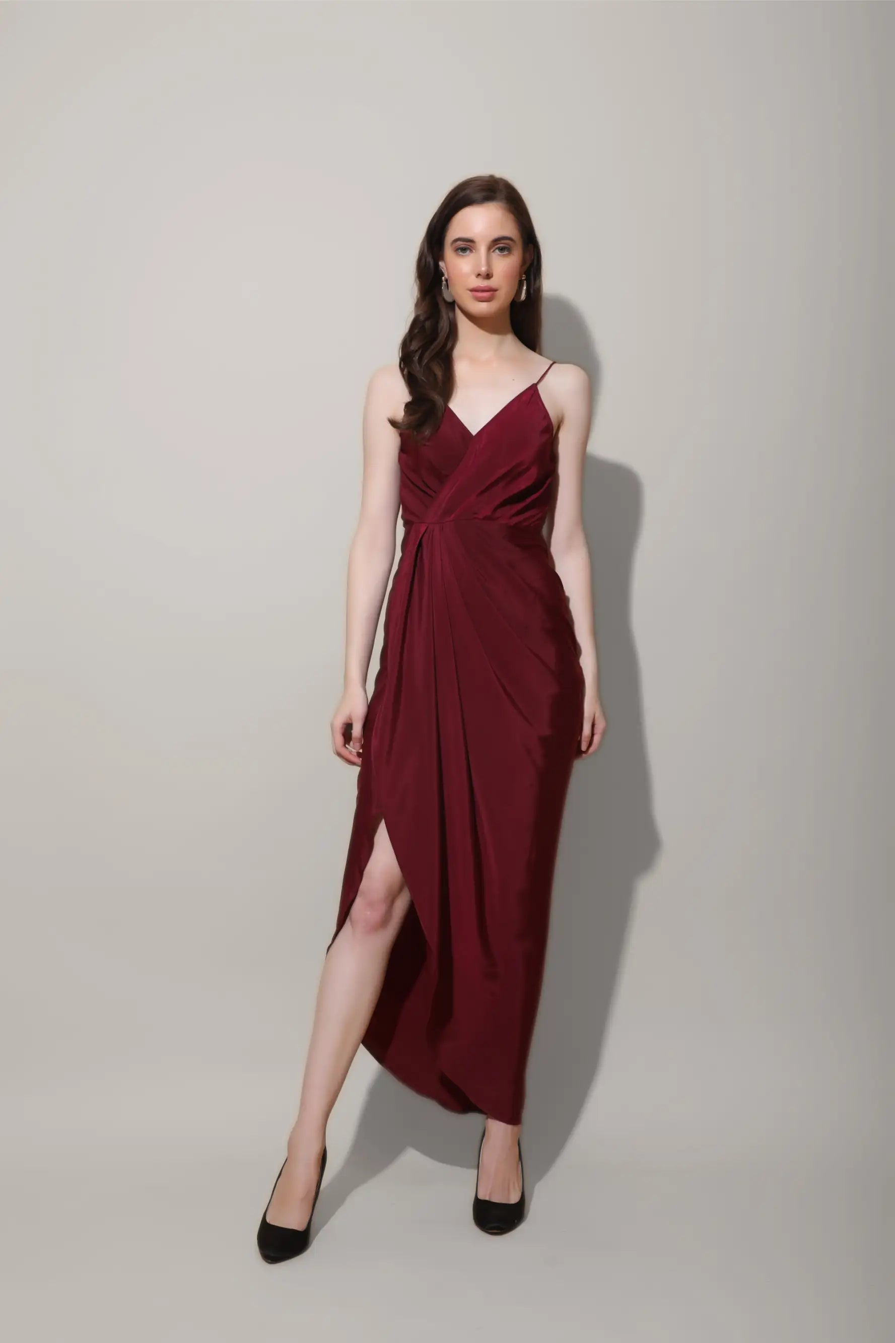 Maroon Slip Dress Festival unclassified dresses