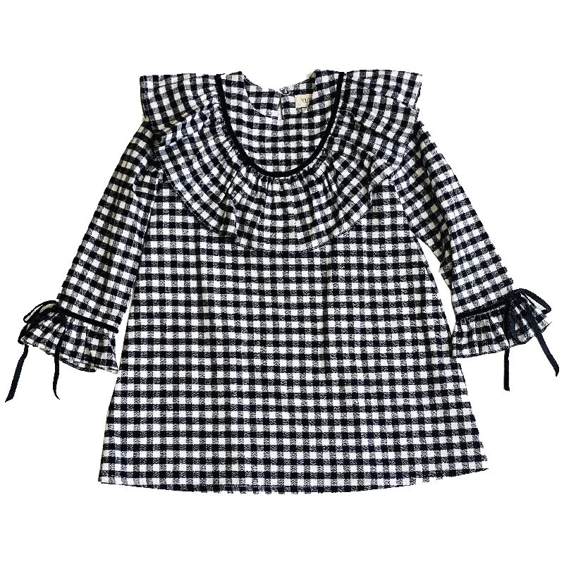 BLACK PLAID BIANCA DRESS Lounge unclassified dresses