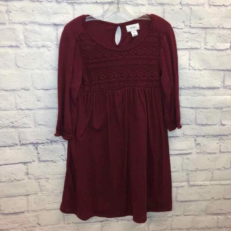 Old Navy Maroon Size 8 Girls Dress Ruffled unclassified dresses