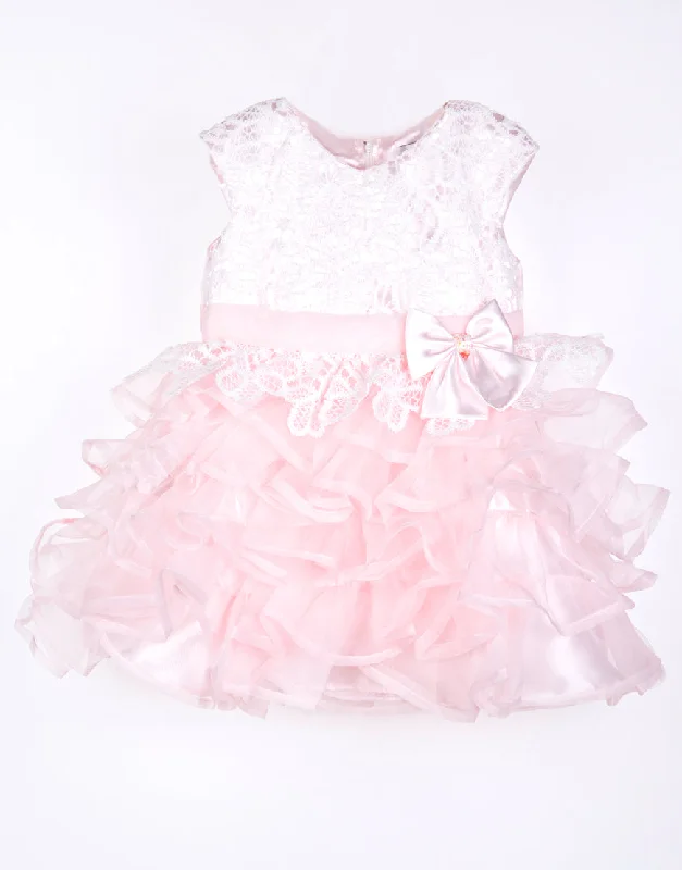 Pink Organza Ruffles Flower Girl Dress Budget-friendly unclassified dresses