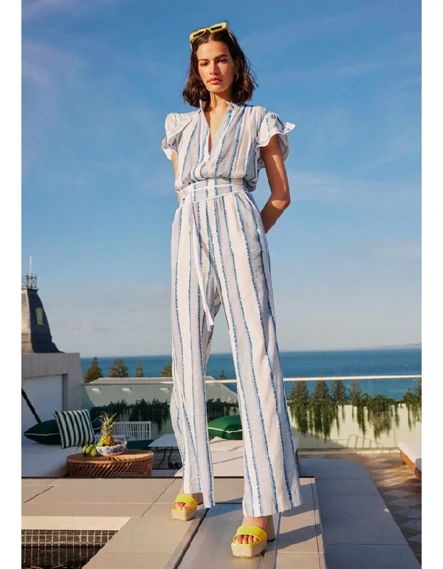 Positano Viscose Flutter Sleeve Jumpsuit Summer unclassified dresses