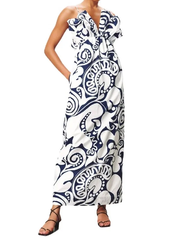 Raquel Dress In Navy/white Anniversary unclassified dresses