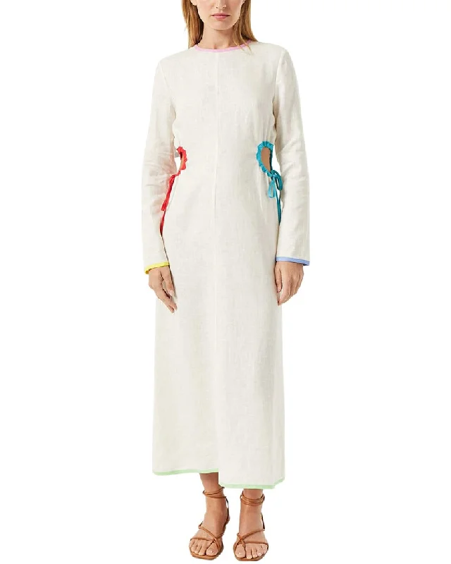 RHODE Thierry Linen Dress Embroidered unclassified dresses