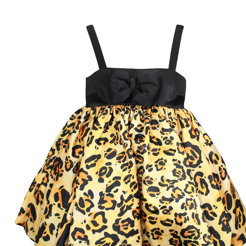 Richard Quinn Leopard Puffball Dress - Leopard Knitted unclassified dresses