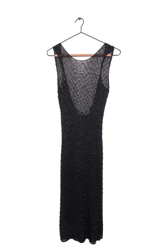 Sheer Front Beaded Dress Everyday wear unclassified dresses